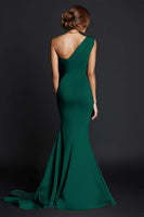 Load image into Gallery viewer, Khaki Mermaid One Shoulder Long Formal Dress