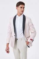 Load image into Gallery viewer, Light Pink Shawl Lapel Men's Blazer