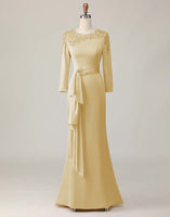 Load image into Gallery viewer, Blush Lace Sheath Sequin Long Sleeves Mother Of The Bride Dress
