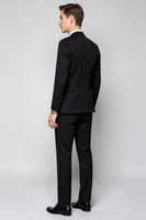 Load image into Gallery viewer, Classic Black Slim Fit 3 Piece Men's Suit