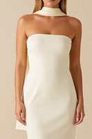 Load image into Gallery viewer, Daffodil Sheath Simple Strapless Formal Dress
