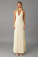 Load image into Gallery viewer, Daffodil V Neck Sheath Chiffon Formal Dress