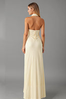 Load image into Gallery viewer, Daffodil V Neck Sheath Chiffon Formal Dress
