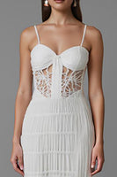 Load image into Gallery viewer, Sheath Ivory Cut-Out Long Evening Dress