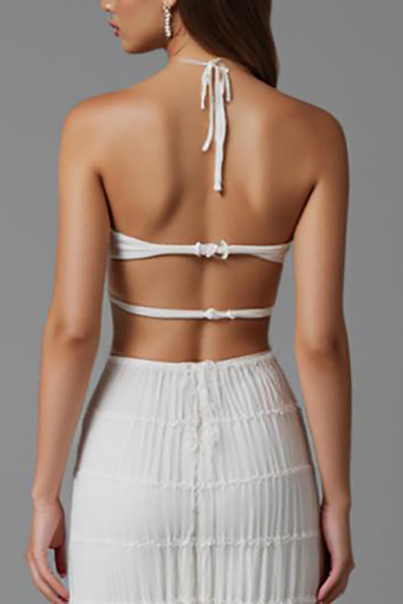 Load image into Gallery viewer, Sheath Ivory Cut-Out Long Evening Dress