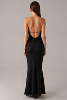 Load image into Gallery viewer, Elegant Strapless Mermaid Black Tie Dress
