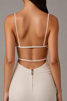 Load image into Gallery viewer, Apricot Spaghetti Straps Sheath Long Evening Dress