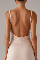 Load image into Gallery viewer, Apricot Spaghetti Straps Formal Dress