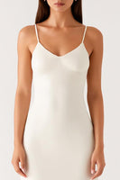 Load image into Gallery viewer, Sheath Ivory Spaghetti Straps Backless Formal Dress