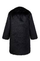 Load image into Gallery viewer, Sliver Grey Lapel Long Faux Fur Luxury Puffy Overcoat