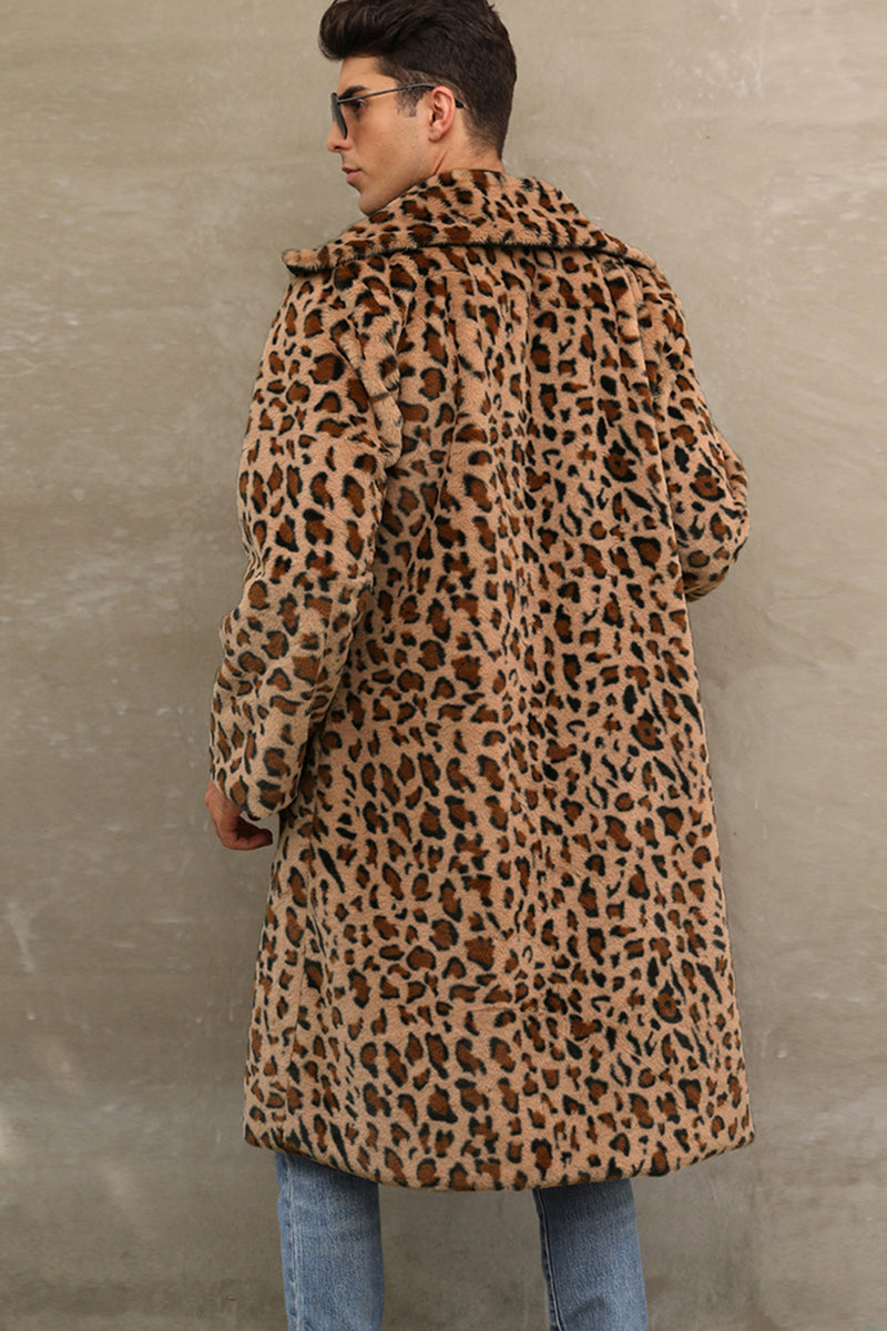 Load image into Gallery viewer, White Zebras Thicken Lapel Mid-Long Warm Faux Fur Coat