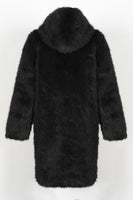 Load image into Gallery viewer, White Grey Thicken Hooded Puffy Mid-Long Faux Fur Coat