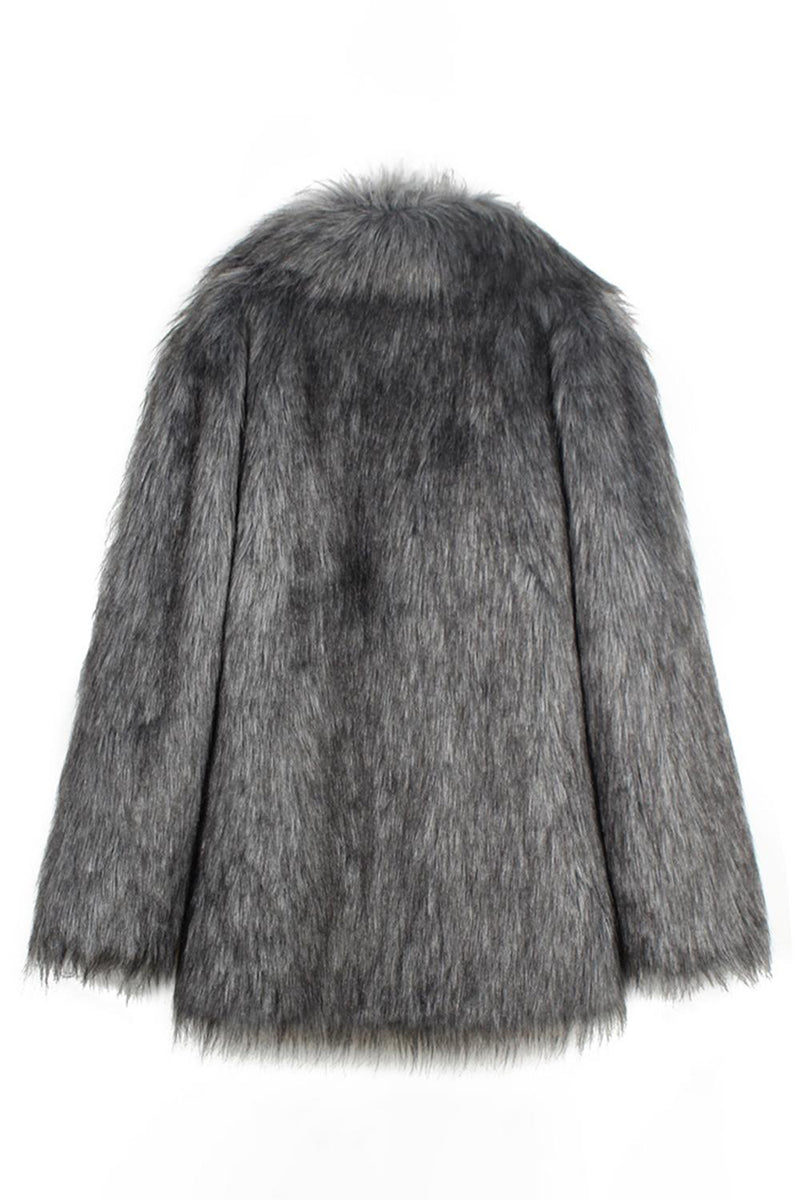 Load image into Gallery viewer, Camel Thicken Lapel Short Faux Fur Coat