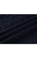 Load image into Gallery viewer, Sparkly Navy Sequin Shawl Lapel 2 Pieces Slim Fit Men's Prom Suits