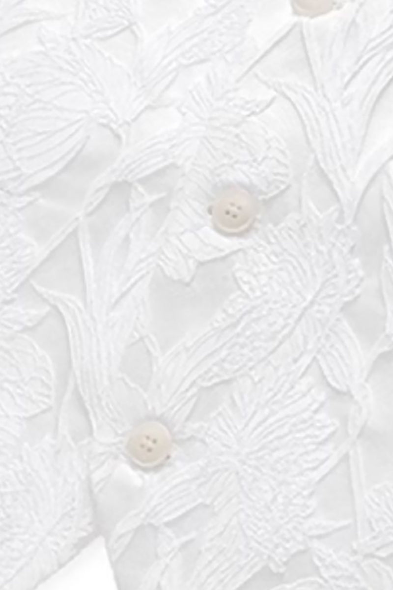 Load image into Gallery viewer, White Jacquard Shawl Lapel Single Breasted 3 Pieces Prom Suits