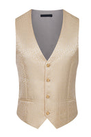 Load image into Gallery viewer, Stand Collar Jacquard Black 3 Pieces Prom Suits