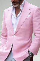 Load image into Gallery viewer, Blush Notched Lapel Classic Men's Prom Blazer
