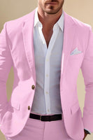 Load image into Gallery viewer, Notched Lapel Classc Yellow 2 Pieces Prom Suits