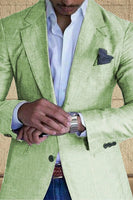 Load image into Gallery viewer, Dark Grey Notched Lapel Single Breasted Men's Prom Blazer