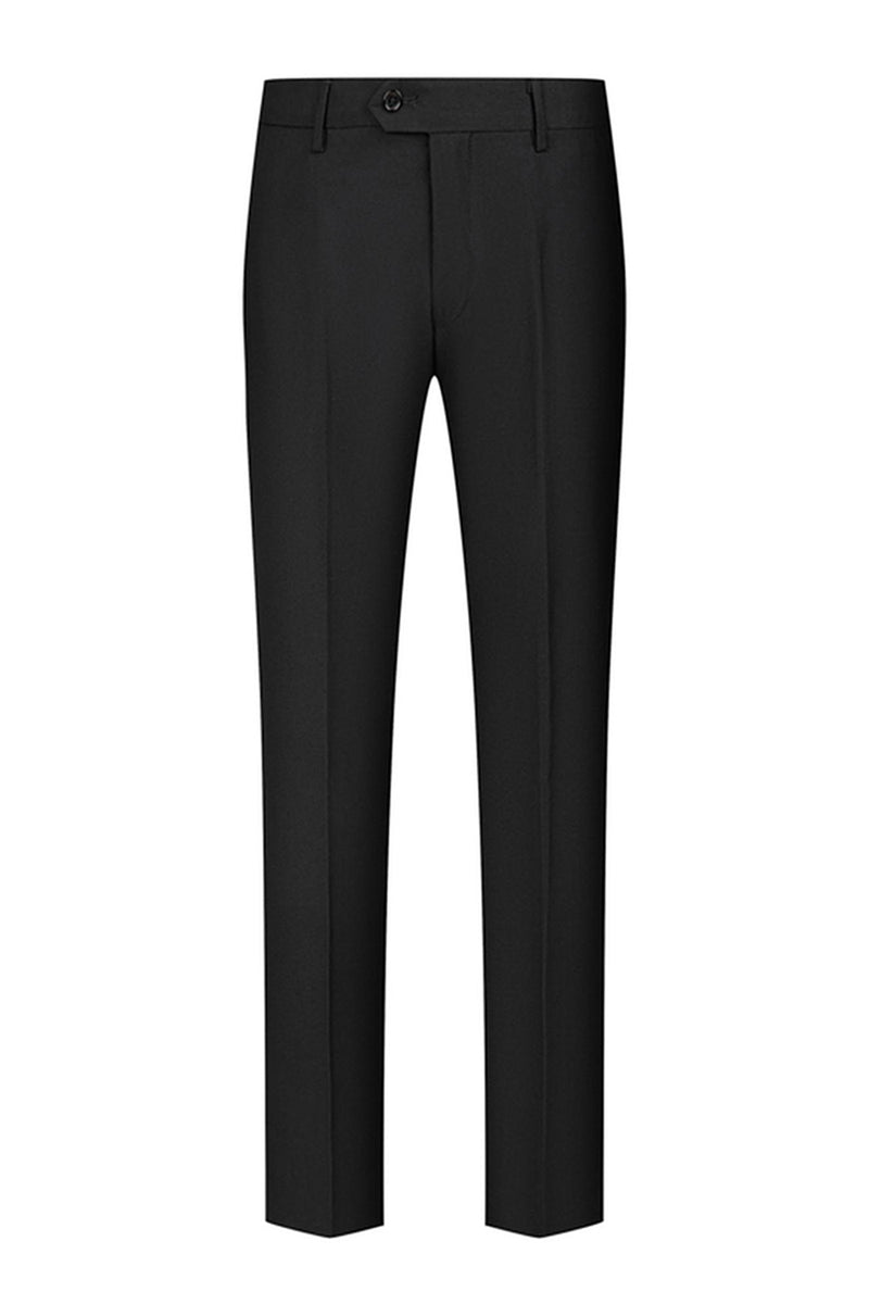 Load image into Gallery viewer, Peaked Lapel 2 Pieces Double Breasted Black Prom Suits