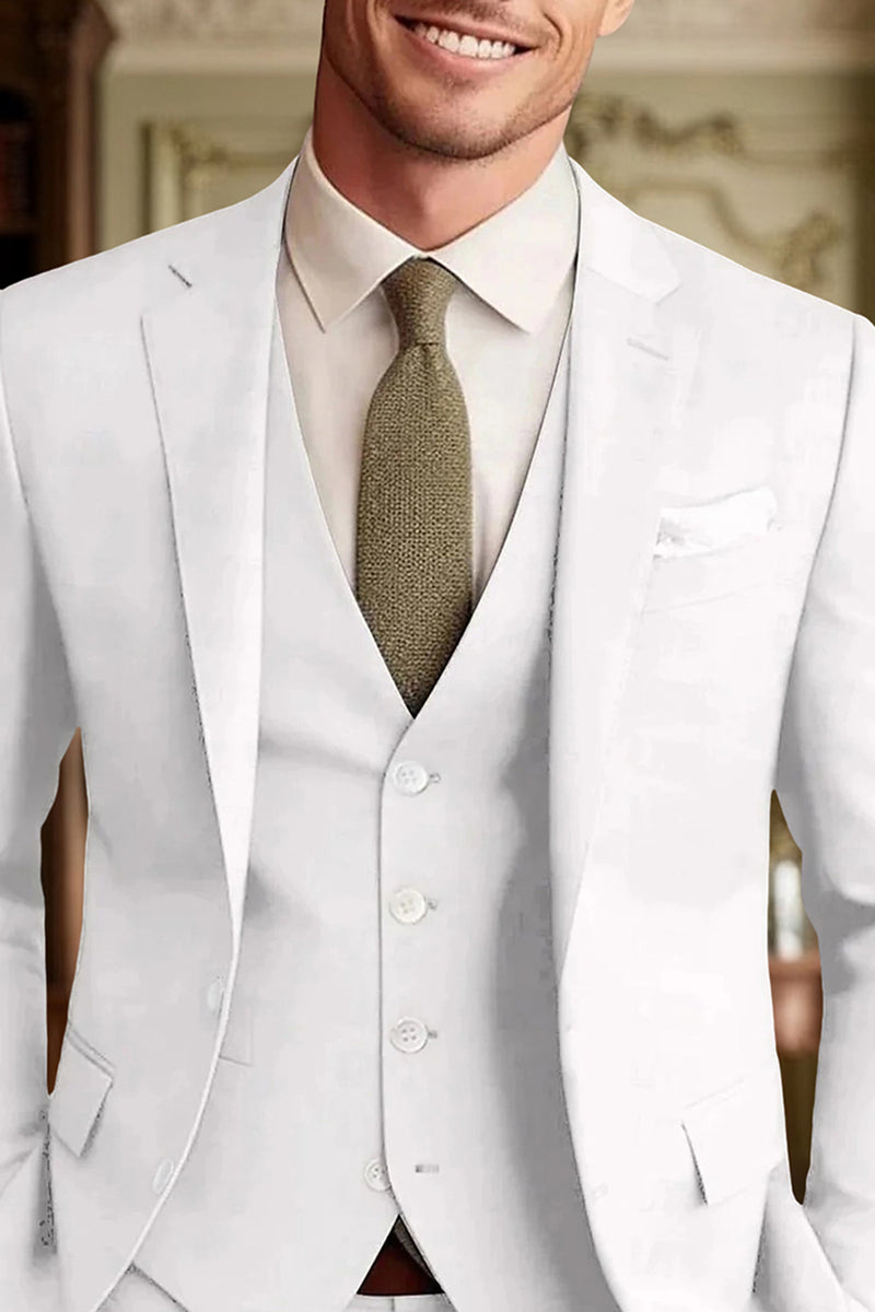 Load image into Gallery viewer, Notched Lapel Dark Green Single Breasted 3 Pieces Men's Prom Suits