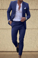 Load image into Gallery viewer, Champagne Notched Lapel 2 Pieces Men's Prom Suits