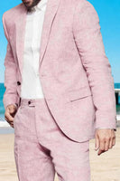 Load image into Gallery viewer, Champagne 2 Pieces Single Breasted Men's Prom Suits