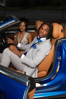 Load image into Gallery viewer, Elegant Solid Grey Single Breasted Notched Lapel Men's Formal Suits