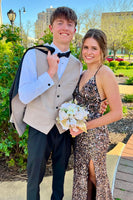 Load image into Gallery viewer, Light Khaki Shawl Lapel 3-Piece Men's Prom Suits with One Button