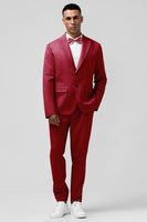 Load image into Gallery viewer, Peak Lapel Grey Green Single Breasted 2 Pieces Men's Suits