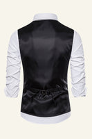 Load image into Gallery viewer, Lapel Brown Men's Check Vest