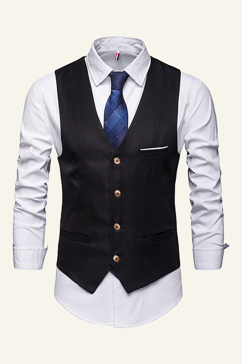 Load image into Gallery viewer, Lapel Single Breasted Men's Suit Vest