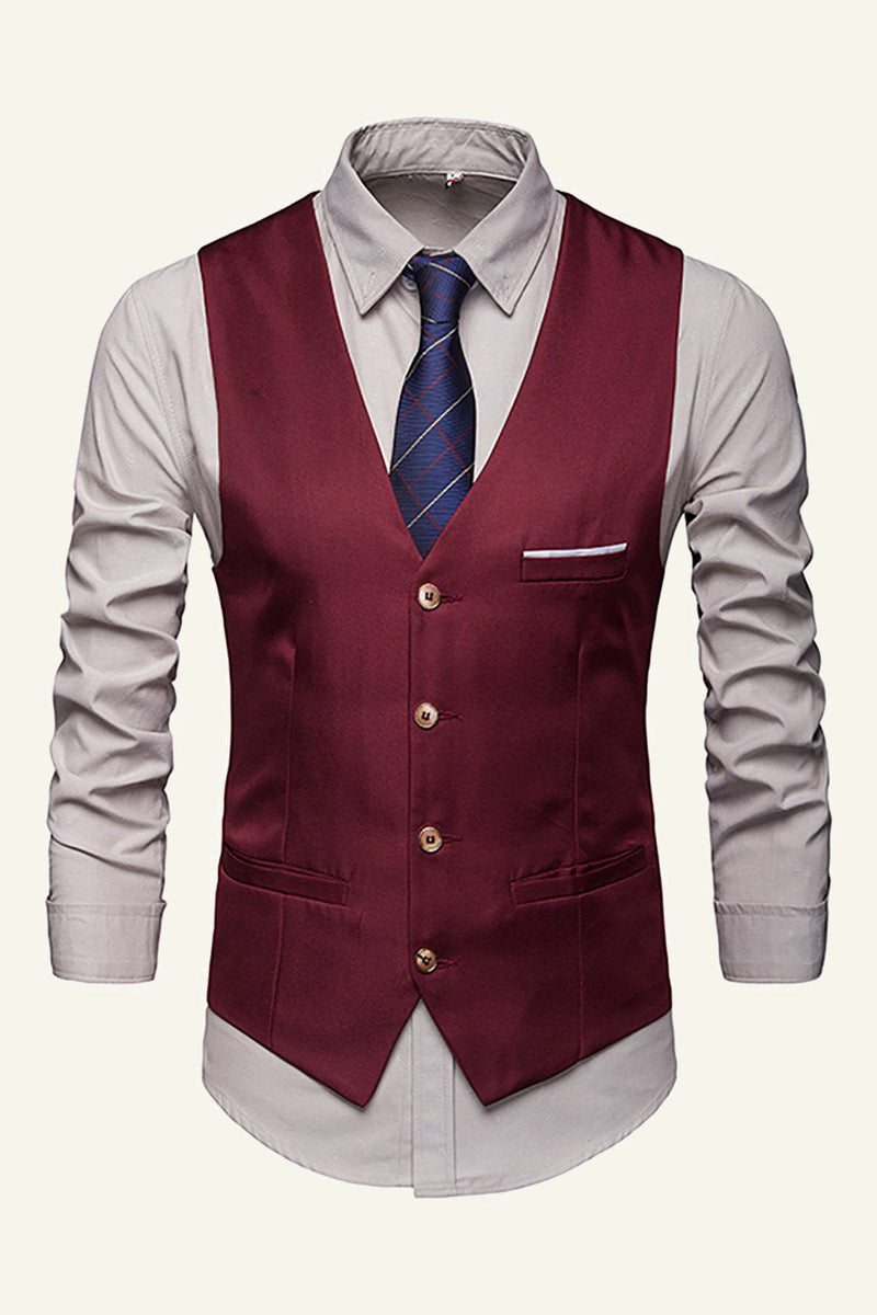 Load image into Gallery viewer, Lapel Single Breasted Men's Suit Vest