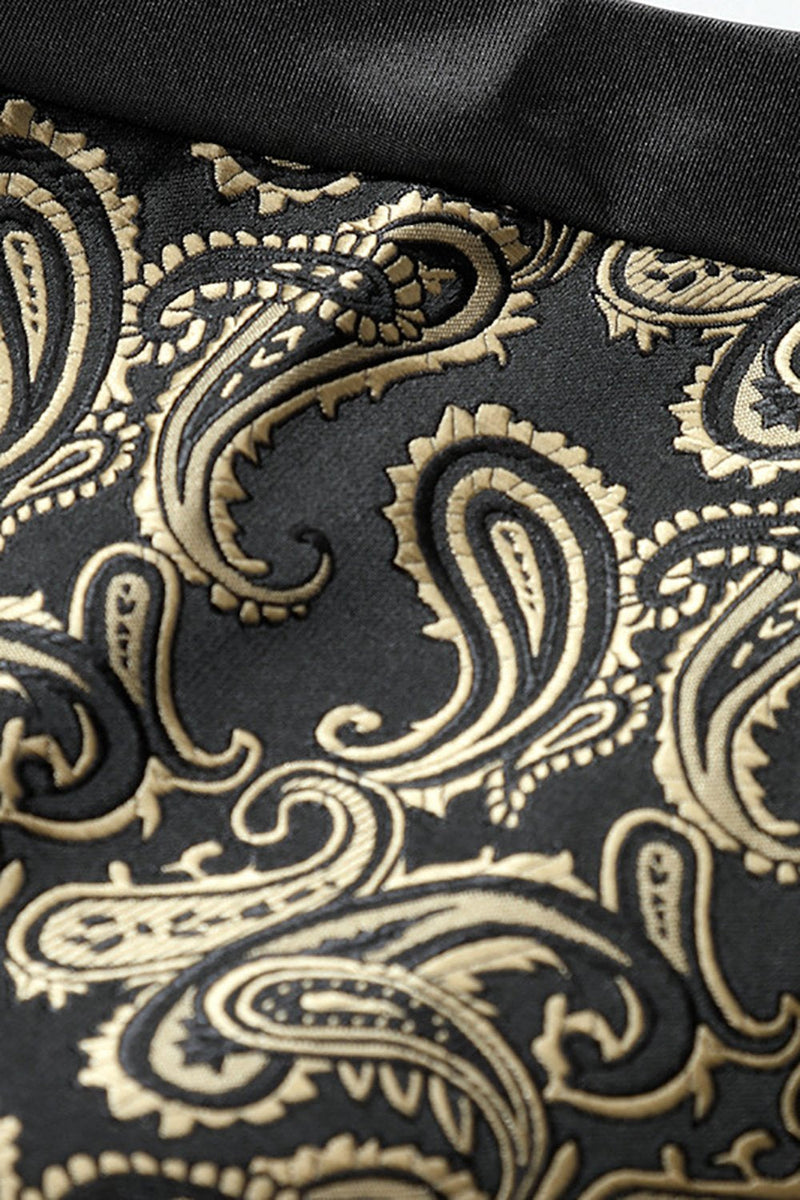 Load image into Gallery viewer, Single Breasted Lapel Gold Men's Vest