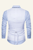 Load image into Gallery viewer, Black Single Breasted Lapel Men's Black Vest