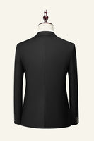 Load image into Gallery viewer, Black Notched Lapel 3 Piece Wedding Men Suits