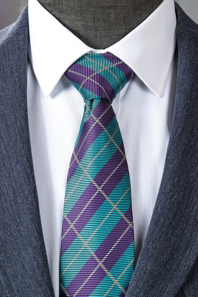 Load image into Gallery viewer, Grey Blue Notched Lapel Classic 3-Piece Men's Suit