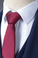 Load image into Gallery viewer, Navy Notched Lapel 3-Piece Men's Suit