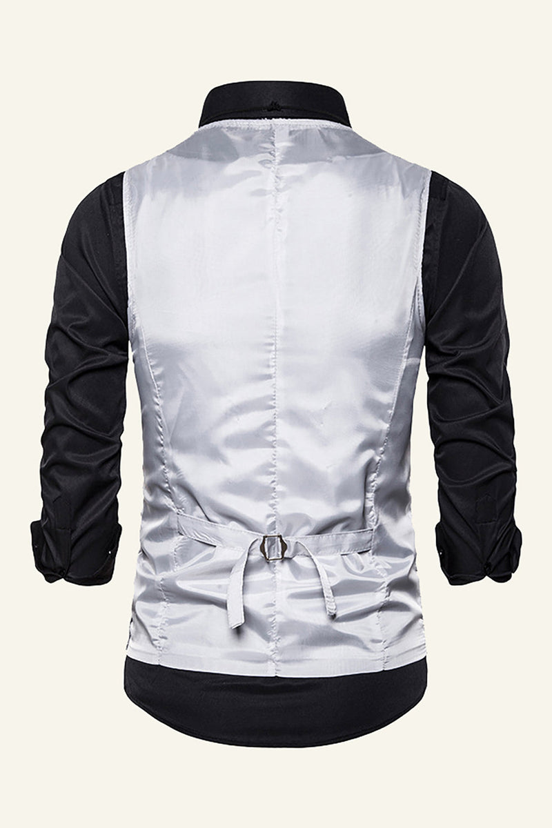 Load image into Gallery viewer, Sparkly Golden Lapel Sequins Men's Vest with Bow Tie