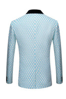 Load image into Gallery viewer, Biege Dots Jacquard 2 Piece Men's Prom Suits