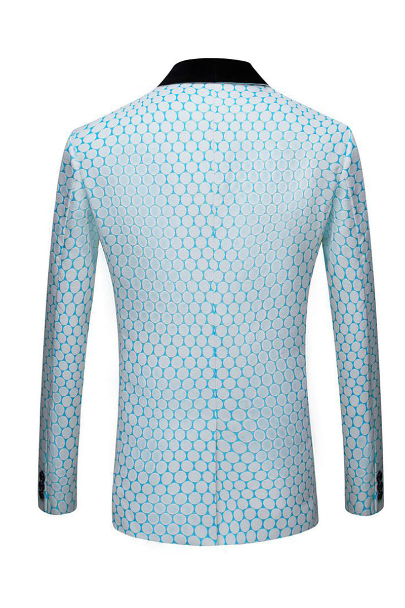 Load image into Gallery viewer, Biege Dots Jacquard 2 Piece Men's Prom Suits