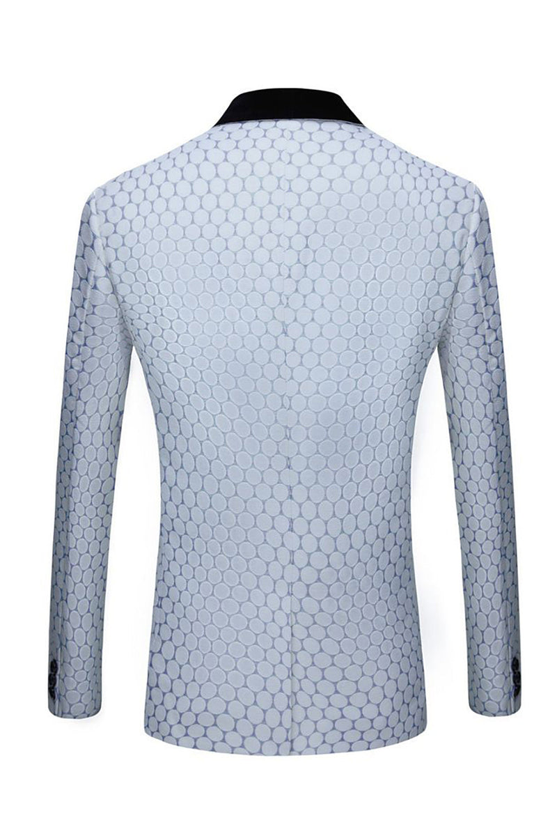 Load image into Gallery viewer, Biege Dots Jacquard 2 Piece Men's Prom Suits