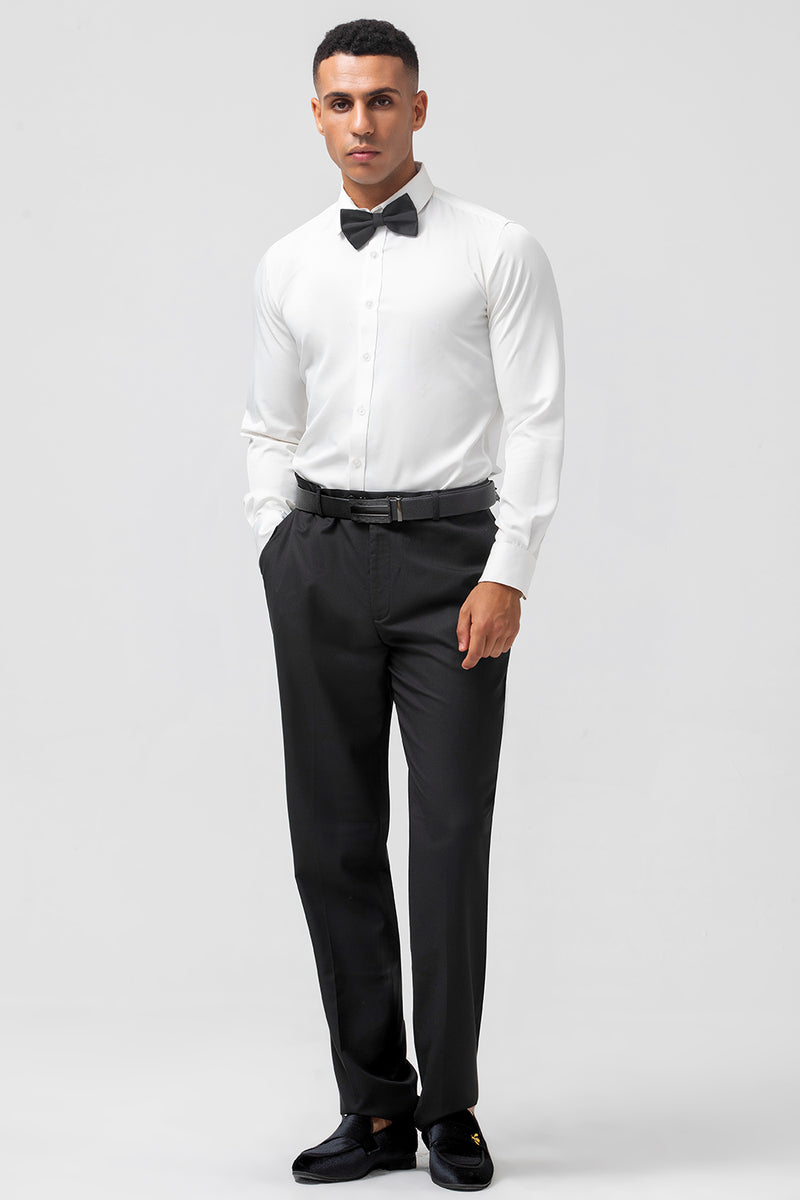 Load image into Gallery viewer, Black Shawl Lapel 3 Pieces One Button Men's Prom Suits