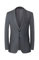 Load image into Gallery viewer, Men's Grey 3-Piece Notched Lapel Slim Fit Wedding Suits