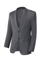 Load image into Gallery viewer, Men's Grey 3-Piece Notched Lapel Slim Fit Wedding Suits
