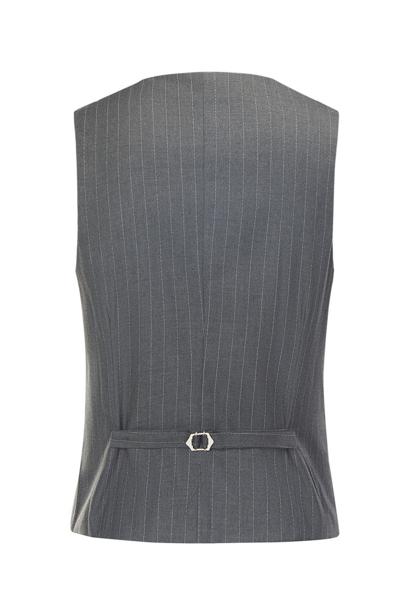 Load image into Gallery viewer, Men's Grey 3-Piece Notched Lapel Slim Fit Wedding Suits