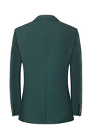 Load image into Gallery viewer, Men's Dark Green 2-Piece Notched Lapel Slim Fit Wedding Suits