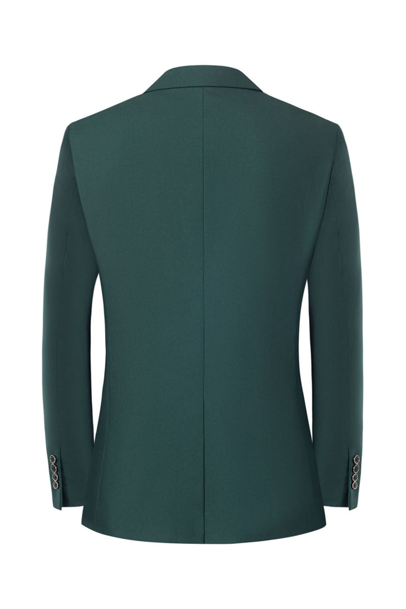 Load image into Gallery viewer, Men's Dark Green 2-Piece Notched Lapel Slim Fit Wedding Suits