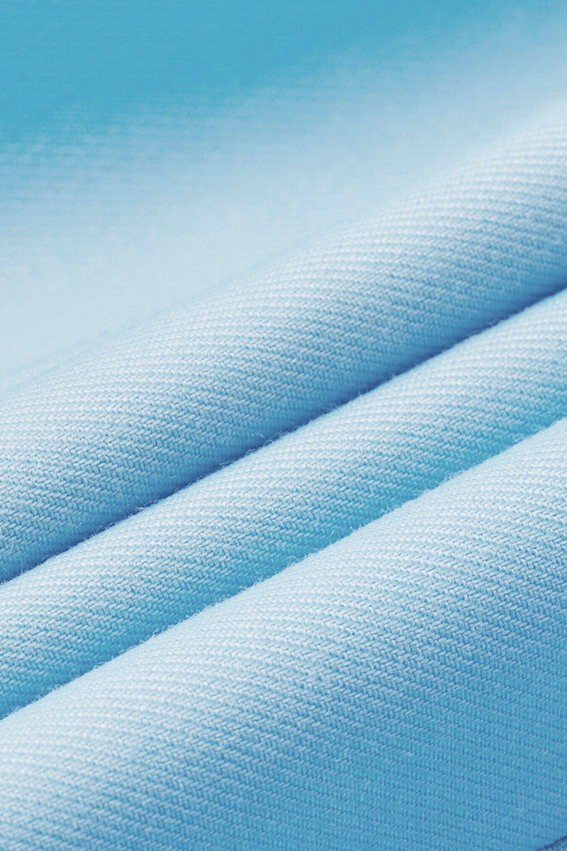 Load image into Gallery viewer, Men's Light Blue Notched Lapel One Button Wedding Blazer