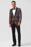 Load image into Gallery viewer, Brown Peak Lapel 2 Pieces One Button Men's Prom Suits